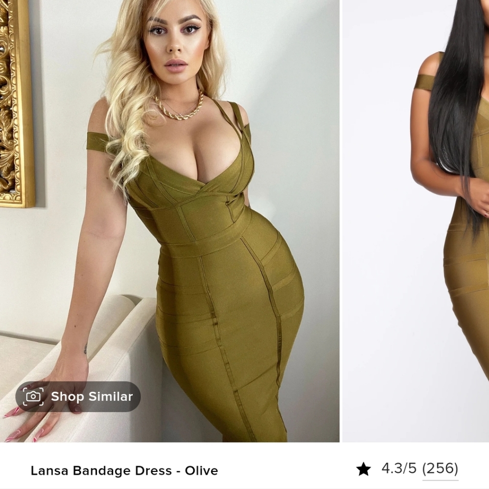 Lansa Bandage Dress - Olive